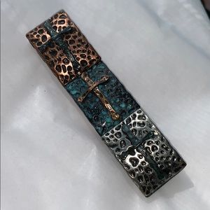 Rustic cross bracelet